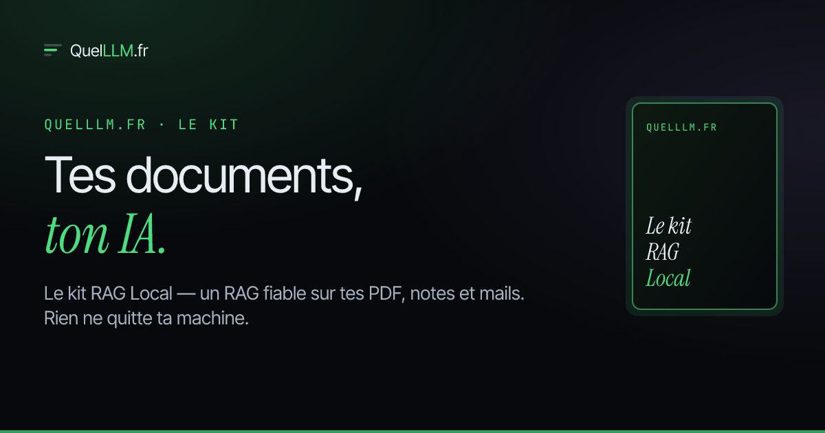 本地 RAG 工具包封面 — 本地 RAG